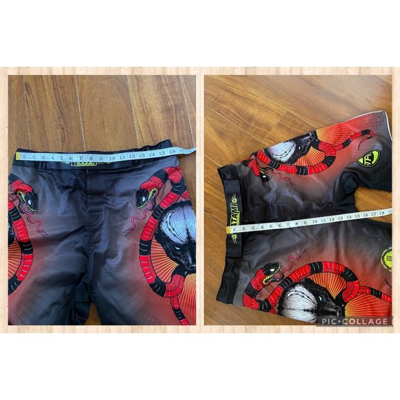 TATAMI FIGHTWEAR Boxing Martial Arts MMA Snake Drawstring Mens Shorts size 36 - Picture 11 of 12